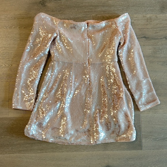 Self Portrait Sequin Off Shoulder Mini Dress NWT - Picture 7 of 8